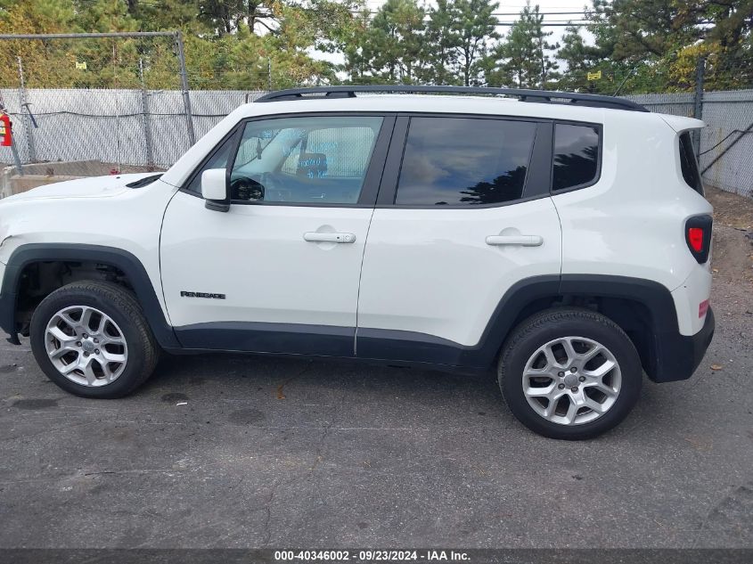 2017 Jeep Renegade Latitude 4X4 VIN: ZACCJBBBXHPF91576 Lot: 40346002