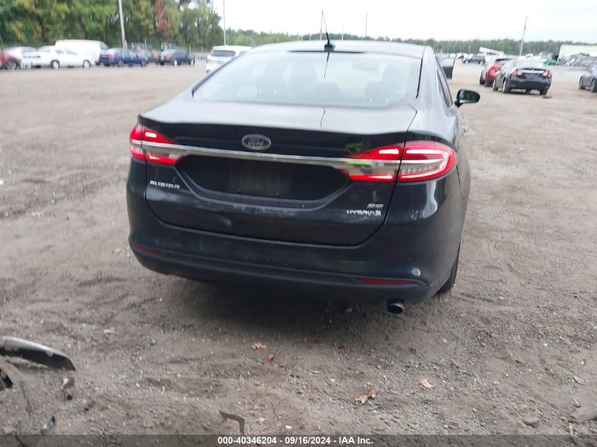 2017 Ford Fusion Hybrid Se VIN: 3FA6P0LU2HR103491 Lot: 40346204