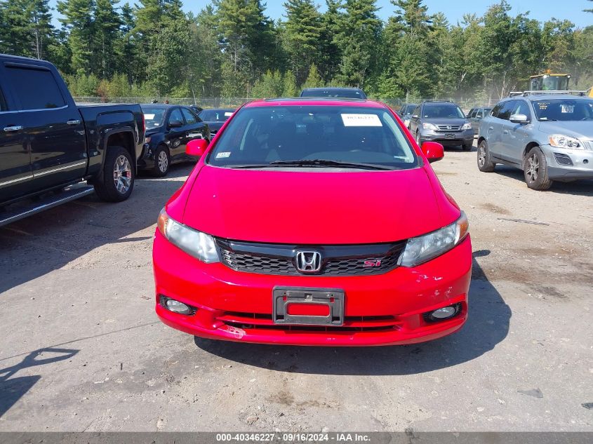 2012 Honda Civic Si VIN: 2HGFB6E57CH702412 Lot: 40346227