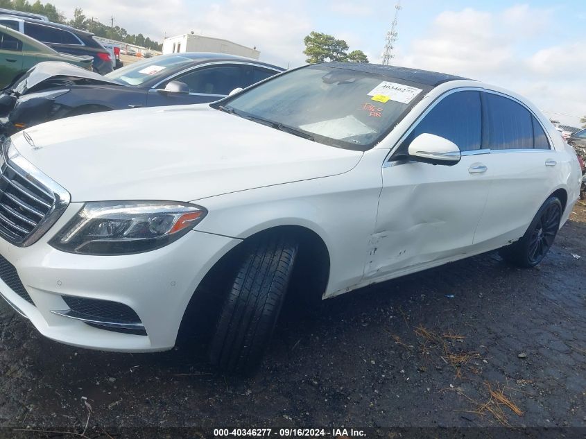 2015 Mercedes-Benz S 550 VIN: WDDUG8CBXFA201552 Lot: 40346277