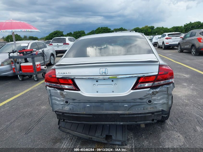 2014 Honda Civic Lx VIN: 19XFB2F56EE030668 Lot: 40346284