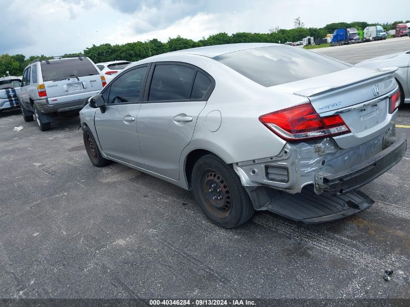 2014 Honda Civic Lx VIN: 19XFB2F56EE030668 Lot: 40346284