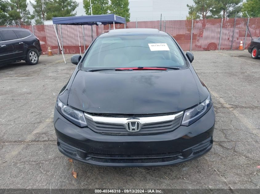 2012 Honda Civic Ex VIN: 19XFB2F84CE360445 Lot: 40346318