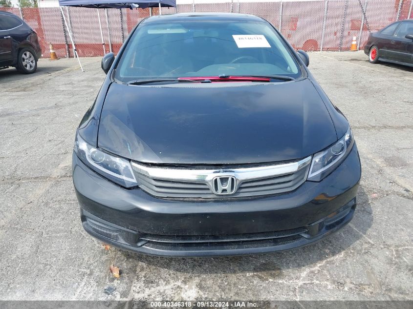 2012 Honda Civic Ex VIN: 19XFB2F84CE360445 Lot: 40346318