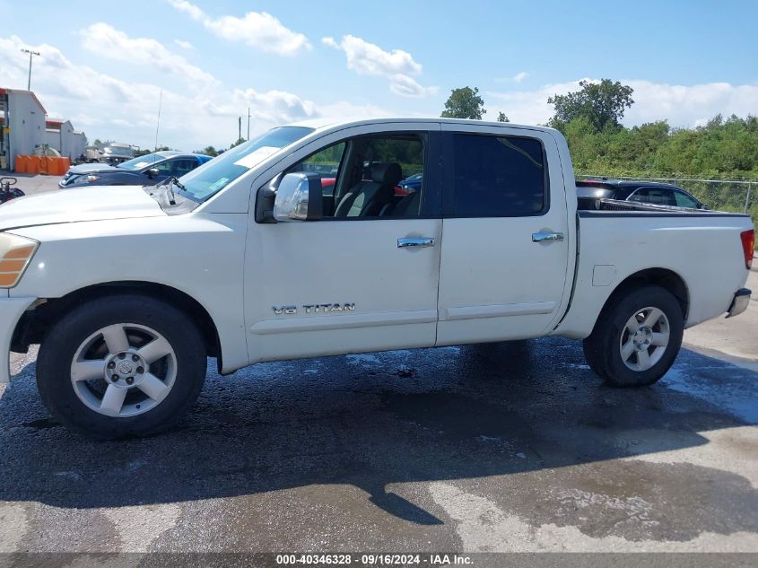 2005 Nissan Titan Se VIN: 1N6BA07A05N557003 Lot: 40346328