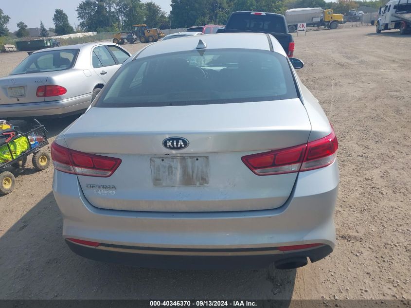 2016 Kia Optima Lx VIN: 5XXGT4L32GG075780 Lot: 40346370