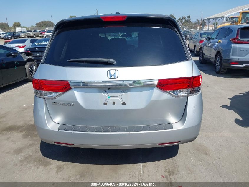 2015 Honda Odyssey Ex-L VIN: 5FNRL5H6XFB091499 Lot: 40346409