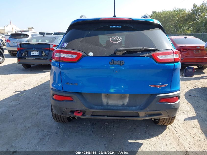 2018 Jeep Cherokee Trailhawk 4X4 VIN: 1C4PJMBXXJD579540 Lot: 40346414