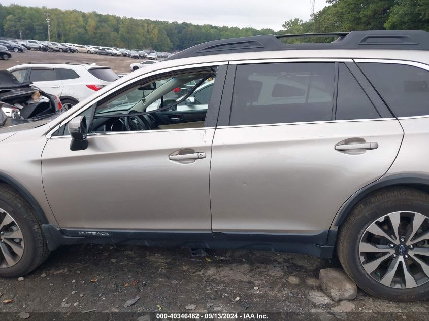 2015 Subaru Outback 2.5I Limited VIN: 4S4BSANC3F3298333 Lot: 40346482