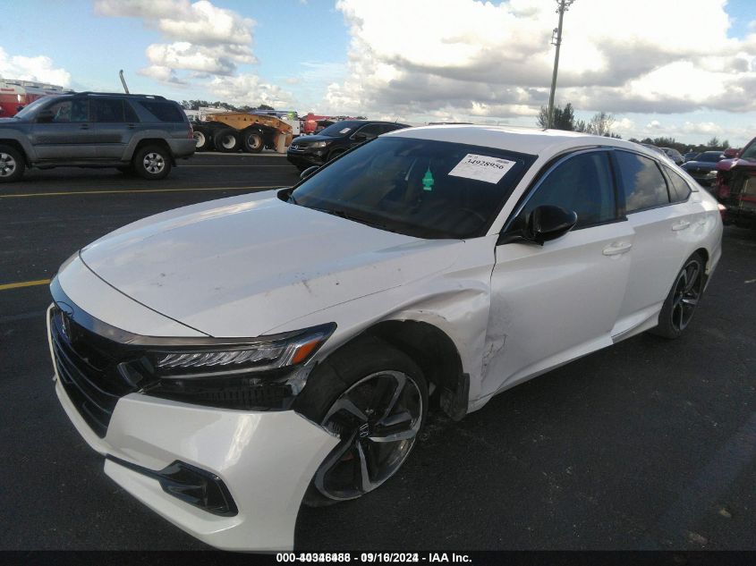 2022 Honda Accord Sport VIN: 1HGCV1F32NA001689 Lot: 40346488