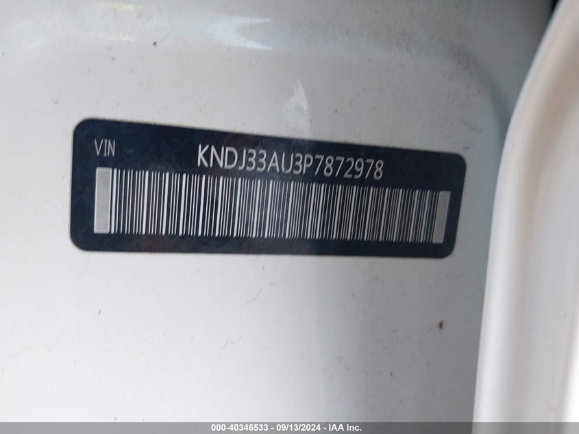 2023 Kia Soul Ex VIN: KNDJ33AU3P7872978 Lot: 40346533