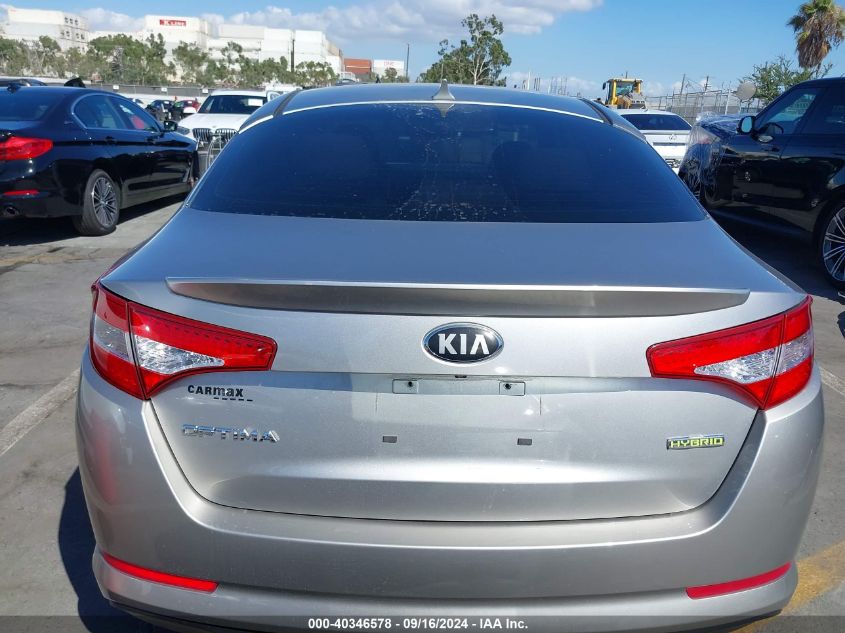 2013 Kia Optima Hybrid Lx VIN: KNAGM4ADXD5044895 Lot: 40346578