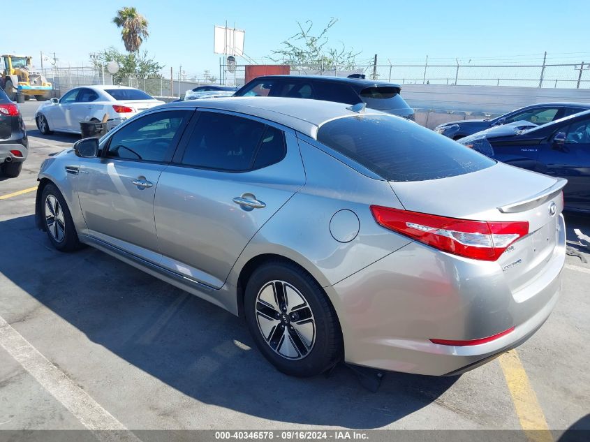 VIN KNAGM4ADXD5044895 2013 KIA Optima, Hybrid LX no.3