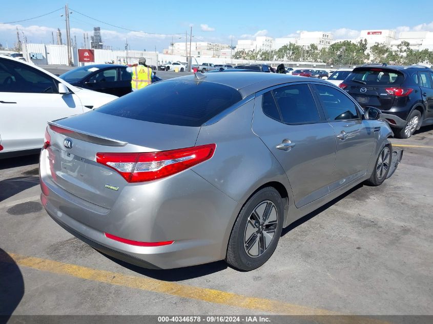 VIN KNAGM4ADXD5044895 2013 KIA Optima, Hybrid LX no.4