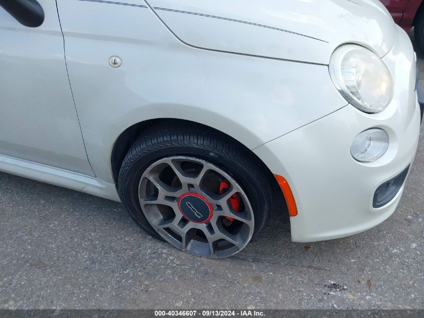 2015 Fiat 500 Sport VIN: 3C3CFFBR8FT501230 Lot: 40346607