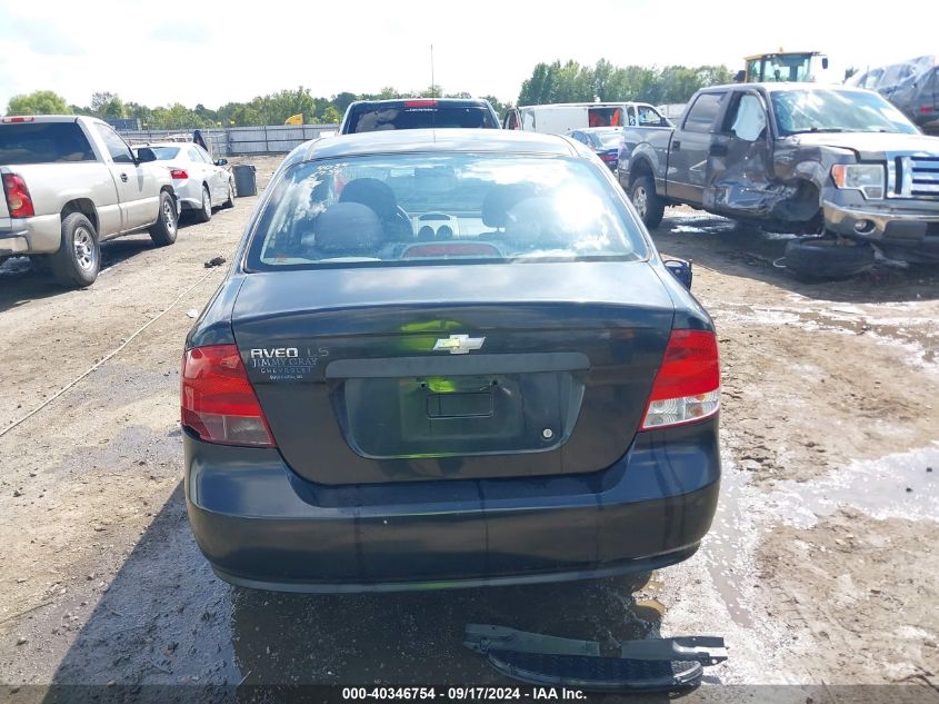 2006 Chevrolet Aveo Ls VIN: KL1TD56666B649980 Lot: 40346754