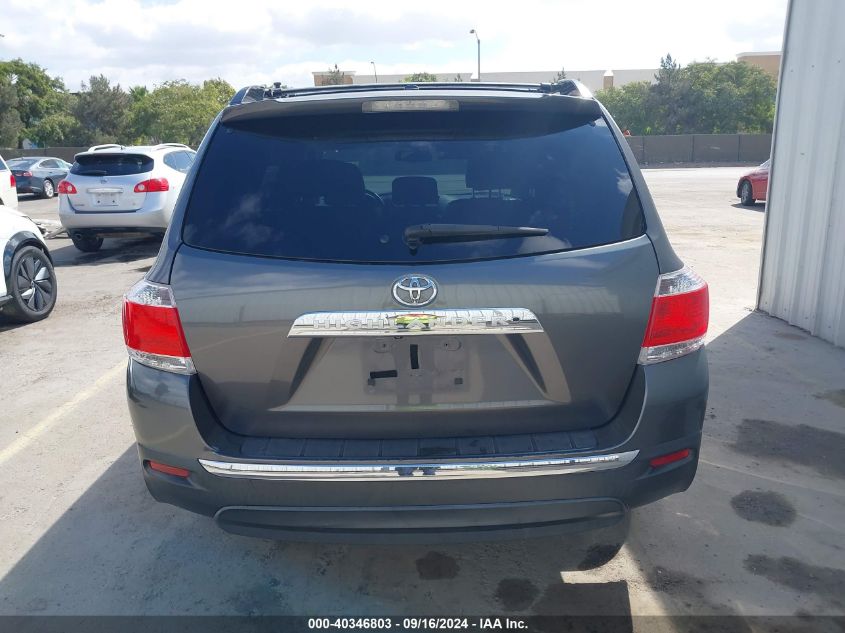 2012 Toyota Highlander Se V6 VIN: 5TDZK3EH8CS072714 Lot: 40346803