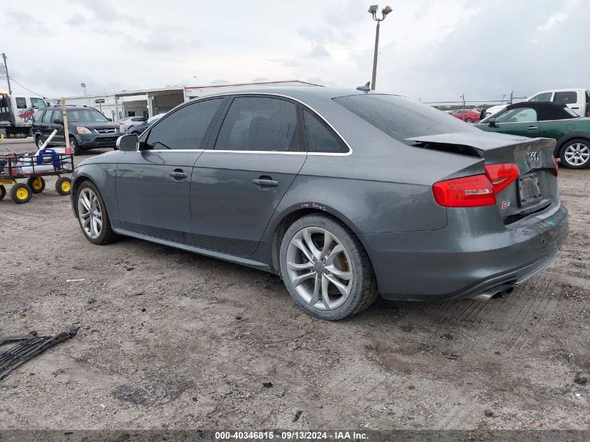 2015 Audi S4 Premium Plus VIN: WAUBGAFL4FA079443 Lot: 40346815