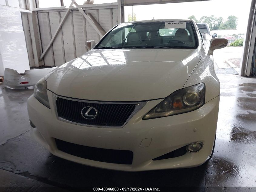 2011 Lexus Is 250C VIN: JTHFF2C29B2516252 Lot: 40346880