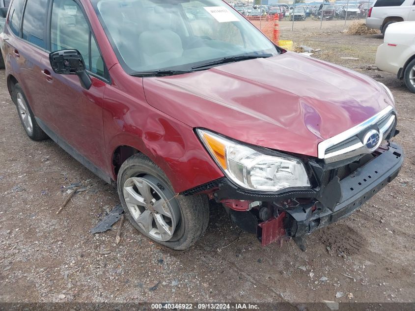 2016 Subaru Forester 2.5I Premium VIN: JF2SJADCXGH563277 Lot: 40346922