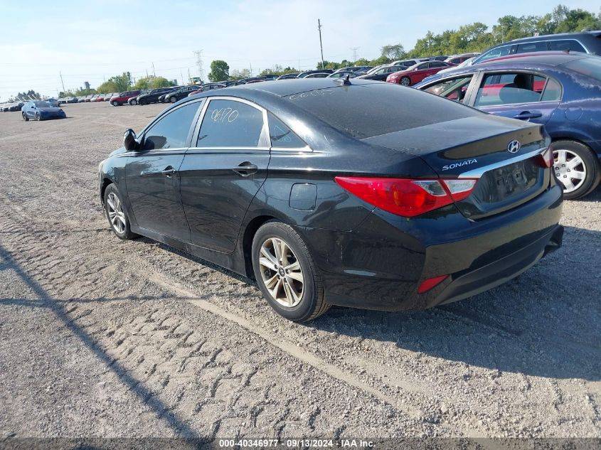 2014 Hyundai Sonata Gls VIN: 5NPEB4AC7EH872587 Lot: 40346977