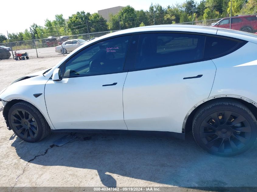 2021 Tesla Model Y Long Range Dual Motor All-Wheel Drive VIN: 5YJYGDEE2MF097784 Lot: 40347062