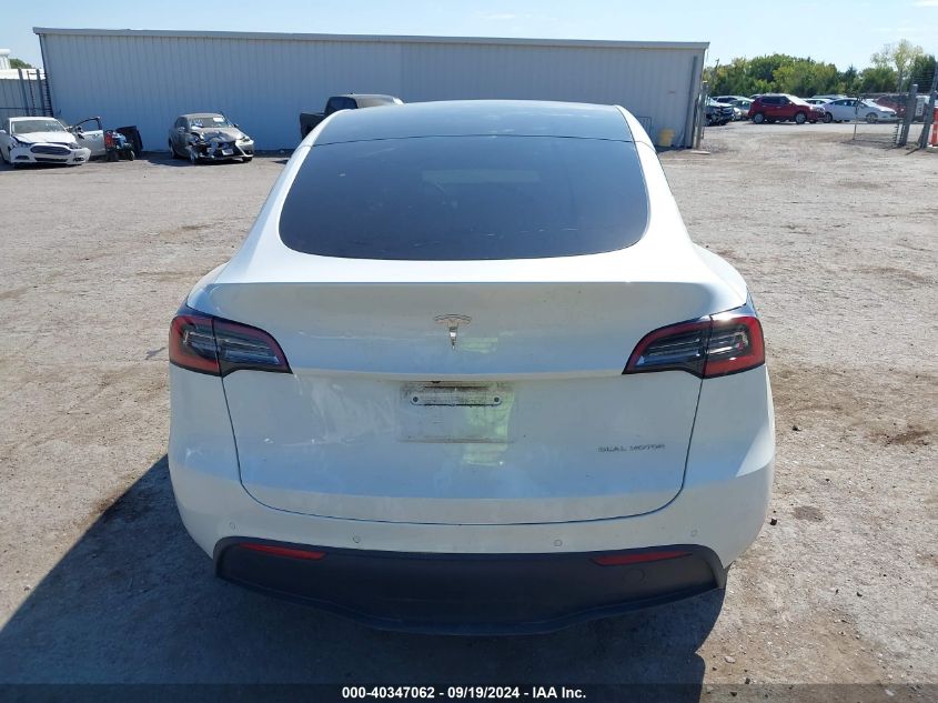 2021 Tesla Model Y Long Range Dual Motor All-Wheel Drive VIN: 5YJYGDEE2MF097784 Lot: 40347062