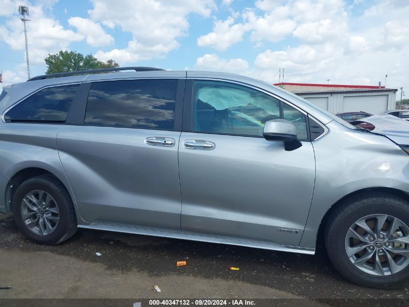 2021 Toyota Sienna Xle VIN: 5TDYRKEC3MS065211 Lot: 40347132