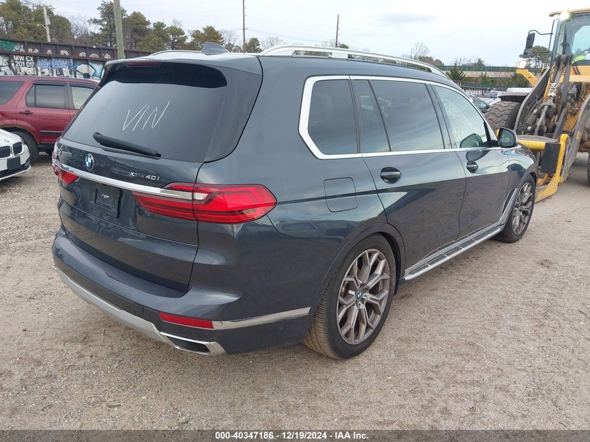 Vin: 5uxcw2c07m9f49488, lot: 40835697, bmw x7 xdrive40i 20214