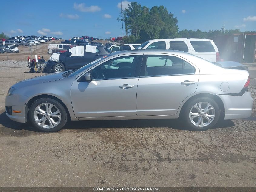 2012 Ford Fusion Se VIN: 3FAHP0HA3CR121756 Lot: 40347257