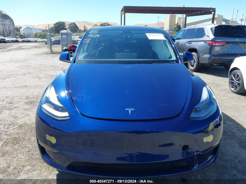 2022 Tesla Model Y Performance Dual Motor All-Wheel Drive VIN: 7SAYGDEF3NF349359 Lot: 40347271