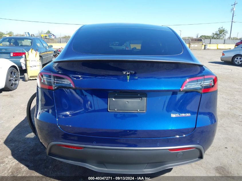 2022 Tesla Model Y Performance Dual Motor All-Wheel Drive VIN: 7SAYGDEF3NF349359 Lot: 40347271