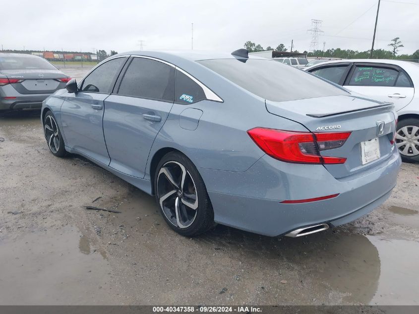 2022 Honda Accord Sport Se VIN: 1HGCV1F49NA071828 Lot: 40347358