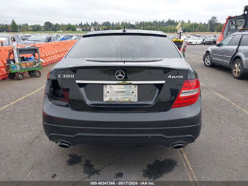 2013 Mercedes-Benz C 300 Luxury 4Matic/Sport 4Matic VIN: WDDGF8AB6DA757938 Lot: 40347366