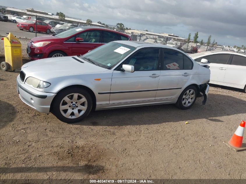 2004 BMW 325I VIN: WBAAZ33404KP86187 Lot: 40347419