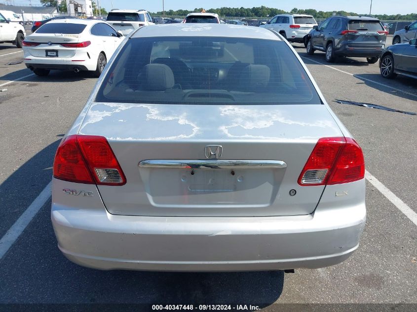 2003 Honda Civic Lx VIN: 2HGES16533H603017 Lot: 40347448