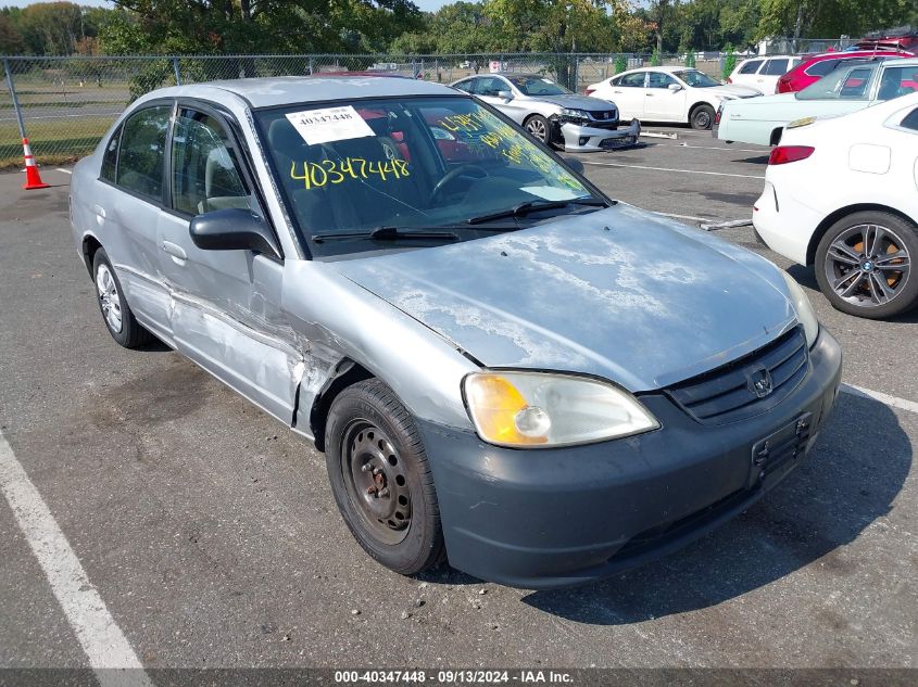 2003 Honda Civic Lx VIN: 2HGES16533H603017 Lot: 40347448