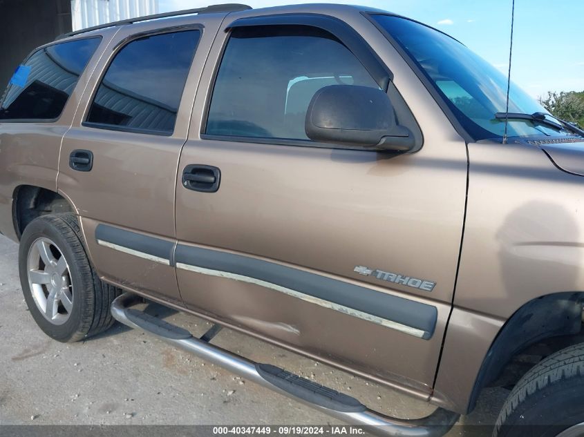 2003 Chevrolet Tahoe Ls VIN: 1GNEC13V03R155908 Lot: 40347449