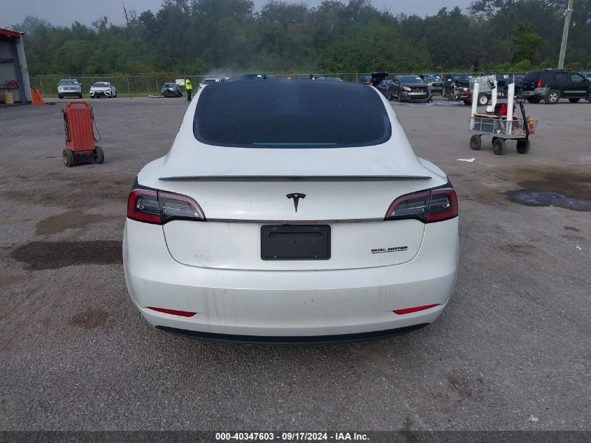 2021 Tesla Model 3 Long Range Dual Motor All-Wheel Drive VIN: 5YJ3E1EB7MF903400 Lot: 40347603