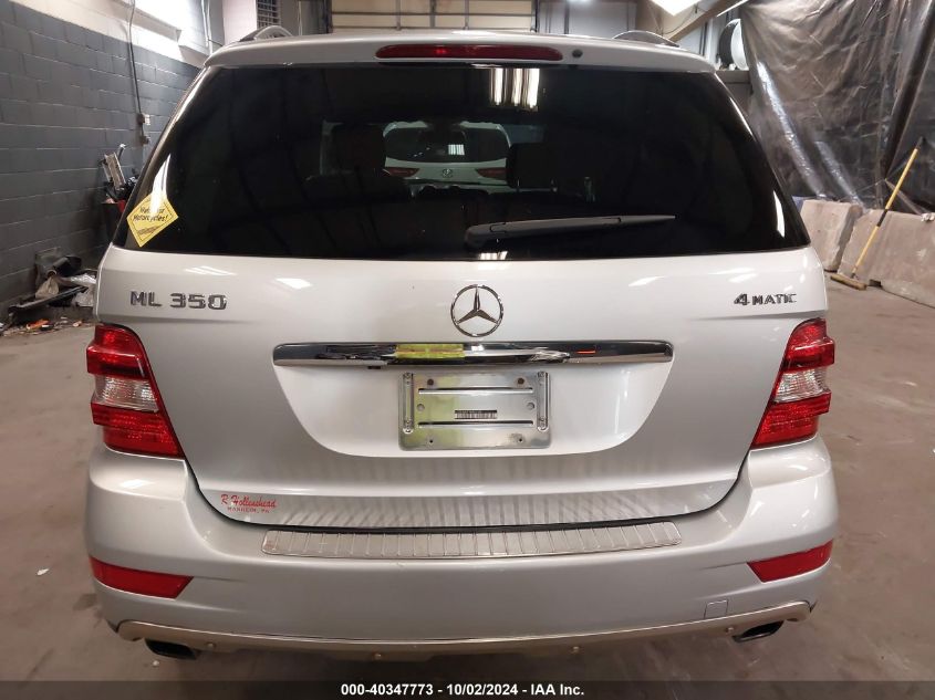 4JGBB86E99A469143 2009 Mercedes-Benz Ml 350 4Matic