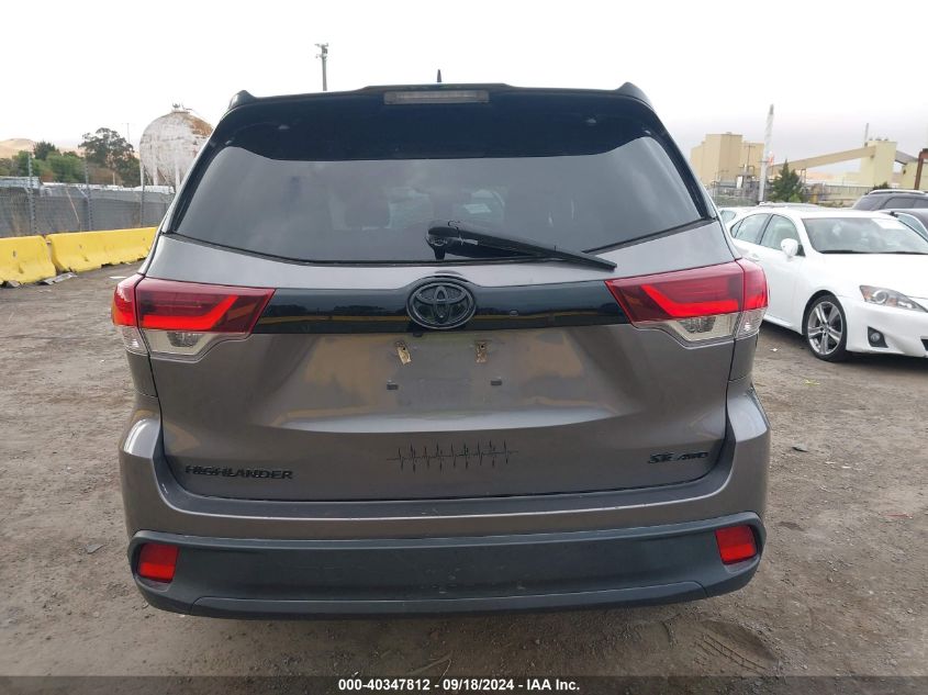 2019 Toyota Highlander Se/Xle VIN: 5TDJZRFH9KS984583 Lot: 40347812