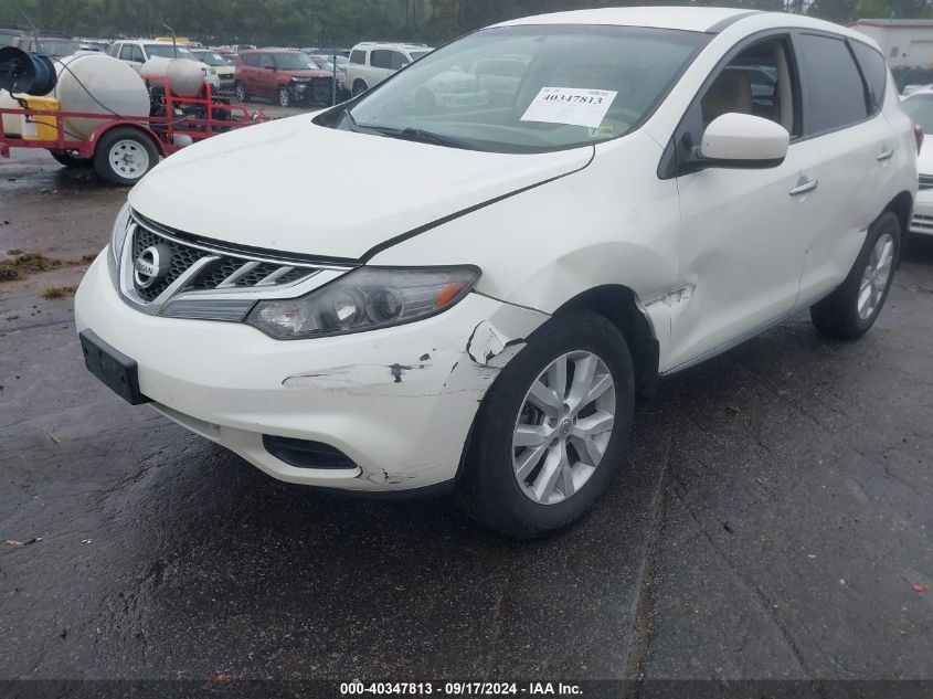 2013 Nissan Murano S VIN: JN8AZ1MU7DW211880 Lot: 40347813