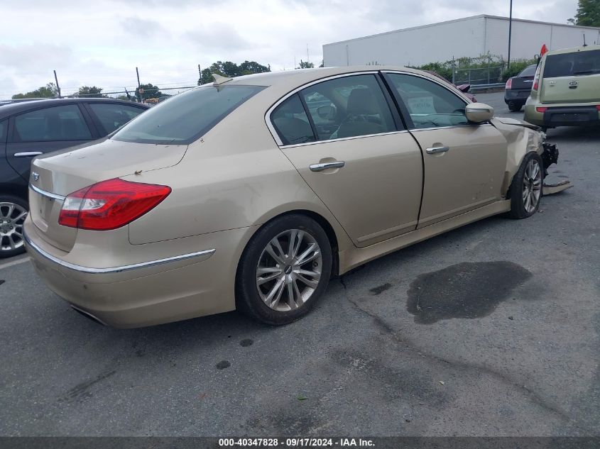 2012 Hyundai Genesis 3.8 VIN: KMHGC4DD9CU153236 Lot: 40347828