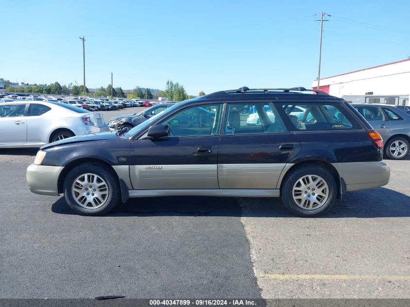 2002 Subaru Outback H6-3.0 L.l. Bean Edition VIN: 4S3BH806027626730 Lot: 40347899