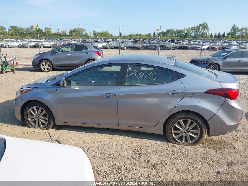 2016 Hyundai Elantra Se/Sport/Limited VIN: 5NPDH4AE5GH730513 Lot: 40347949