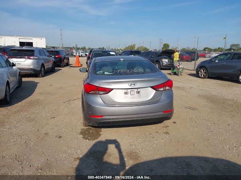 2016 Hyundai Elantra Se/Sport/Limited VIN: 5NPDH4AE5GH730513 Lot: 40347949