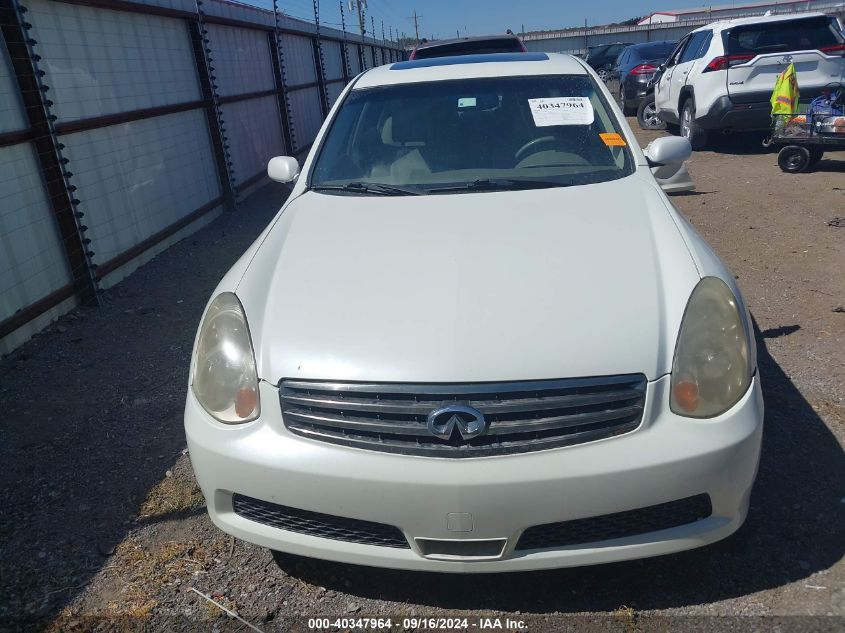 2005 Infiniti G35X VIN: JNKCV51FX5M303168 Lot: 40347964