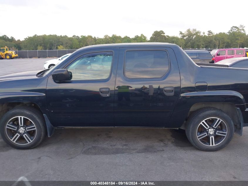 2013 Honda Ridgeline Sport VIN: 5FPYK1F79DB001623 Lot: 40348184