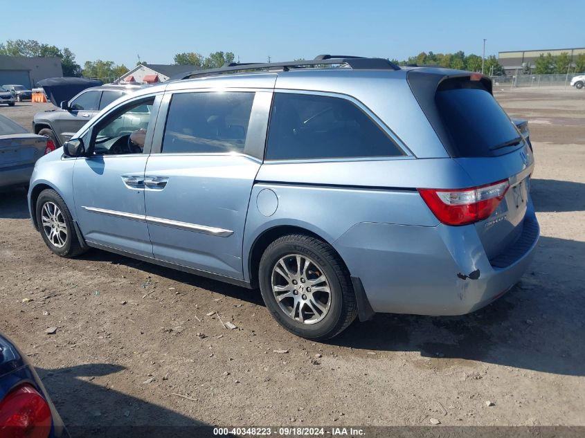 2013 Honda Odyssey Ex-L VIN: 5FNRL5H62DB058011 Lot: 40348223