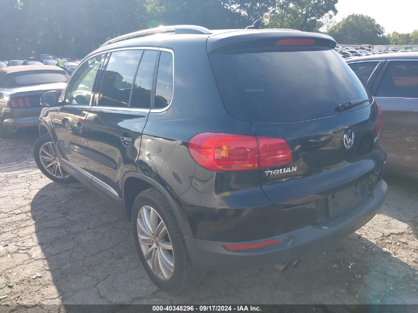 2014 Volkswagen Tiguan Sel VIN: WVGAV3AX1EW612436 Lot: 40348296